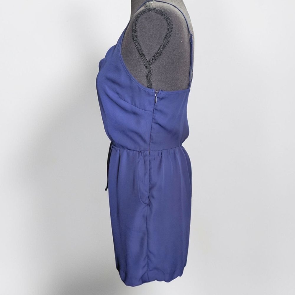 Altar’d State Navy Blue Scalloped Romper – Adjustable Straps, Pockets - Picture 3 of 7